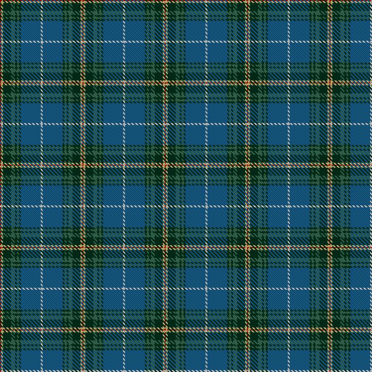 Blue with yellow, black stripes and thin white stripe to make the Nova Scotia Tartan.